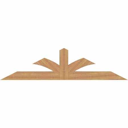 Ekena Millwork Richland Smooth Timber Gable Bracket, Western Red Cedar, 84"W x 21"H x 5 1/2"D x 5 1/2"F, 6/12 Pitch GBW084X21X0606RIC00SWR